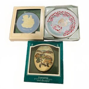 Hallmark Vintage Keepsake Ornaments Lot of 3 Precious Moments Betsey Clark Satin